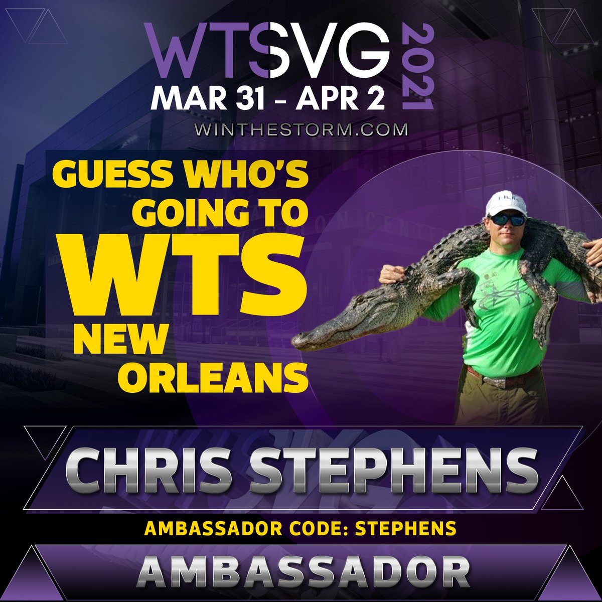 If your in construction, roofing, Storm restoration, suppliers, vendors, or an industry Sales professional you need to be at WTS this March 31-Apr 2.

win-the-storm-conference.myshopify.com/discount/STEPH…