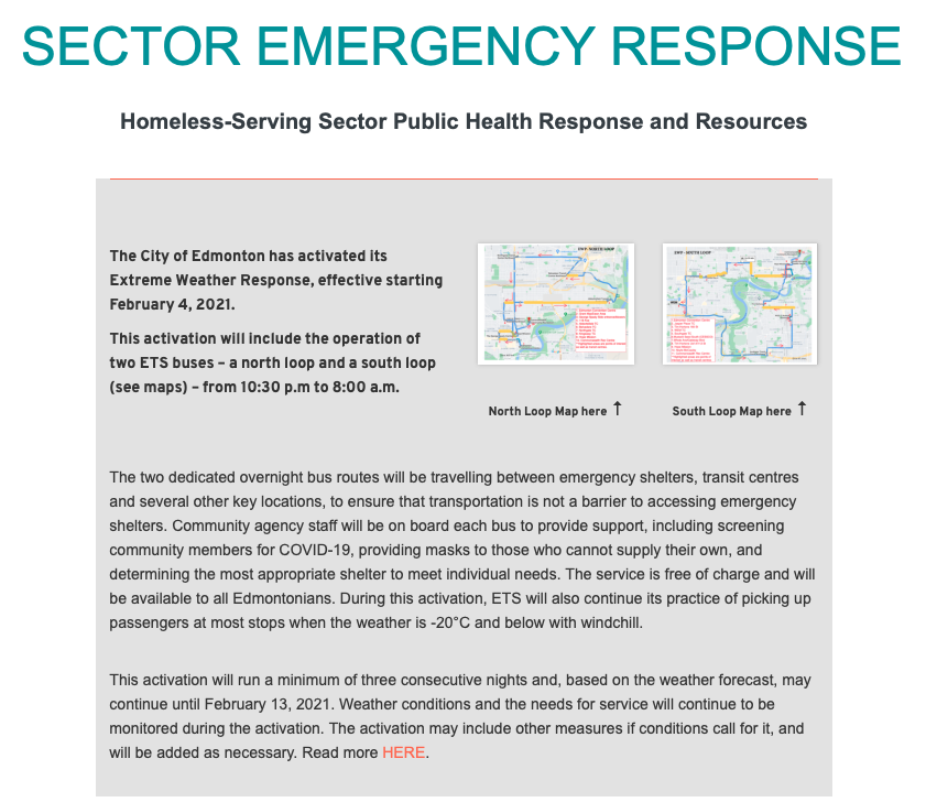HomewardTrust's tweet photo. -33 with w/c is expected in #yeg overnight. 
Please watch out for our neighbours. #yegwx

ETS will be running additional dedicated routes to help people access shelter. @Alrashid_YEG have also opened their doors for extra shelter space.

More info here:
https://t.co/BDgZxzeALV https://t.co/lFwFR4U1Uk
