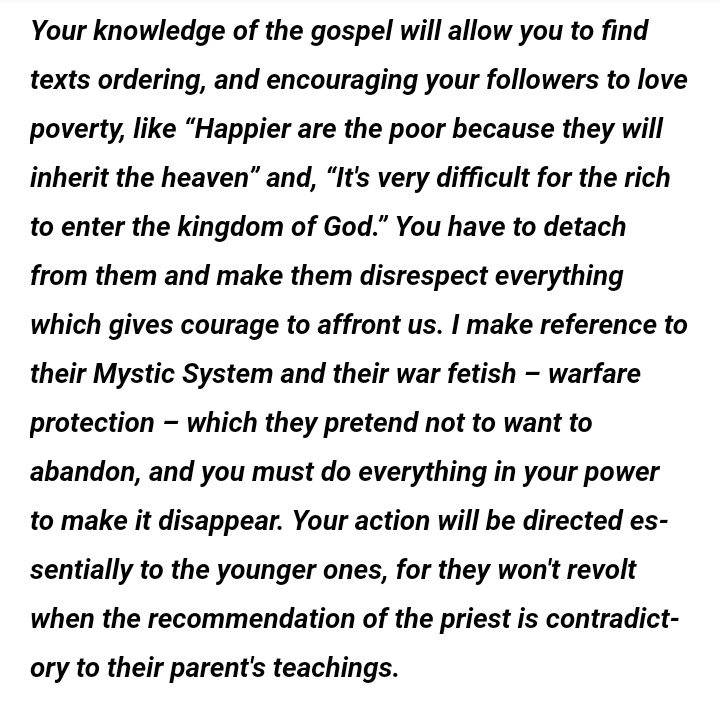 When he wrote a letter to Christian missionaries who were to spread the "Word of God", his malicious machinations were just laid bare. Unfortunately the Africans in the Congo were simply overpowered both militarily and mentally. Read the excerpts below: