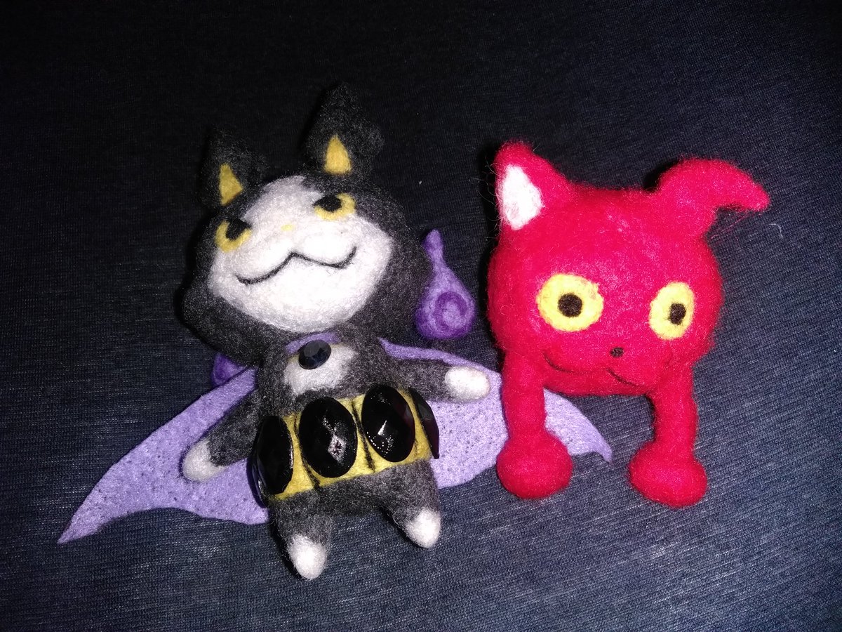 ｔｈｅ ベスト ウォーズの記憶 妖怪ウォッチのジュニアの羊毛フェルトで作ってみた また妖怪ウォッチが増えるかも 妖怪ウォッチ 妖怪ウォッチ手芸部 羊毛フェルト