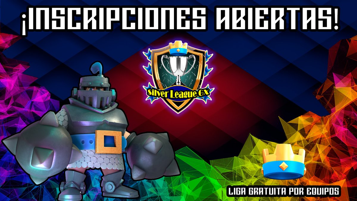 SilverLeague_GX's tweet image. #CR ¡INSCRIPCIONES ABIERTAS!
🏆Liga Gratuita por equipos

💰PrizePool
🎙️Partidos casteados
😎Buena organización
⚔️Competitividad

📢Requisitos
Seguir: @MrJose_GX @MexicanKillerCR @SilverLeague_GX 

SUSCRIBETE: youtube.com/channel/UCSum-…

Pedir 7 rts y nombrar 3 equipos
Pruebas al MD