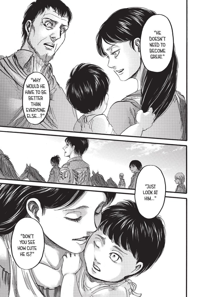 I think back to the iconic moment where Carla says "He's already great, because he was born into this world." The story has been telling us life is something inherently worth fighting for, and that's a good point for the new chapter to come in.