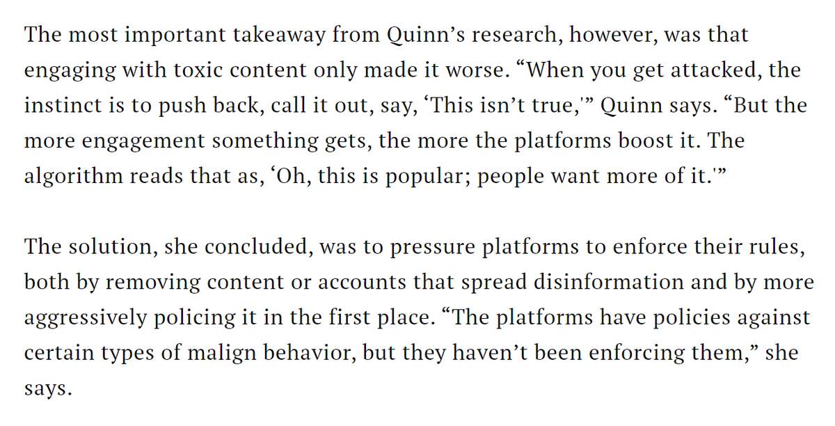 Allow me to voice my disagreement. Discussion definitely beats shutting people down. What kind of madman would claim "removing" the views of others is a way forward for democracy?!