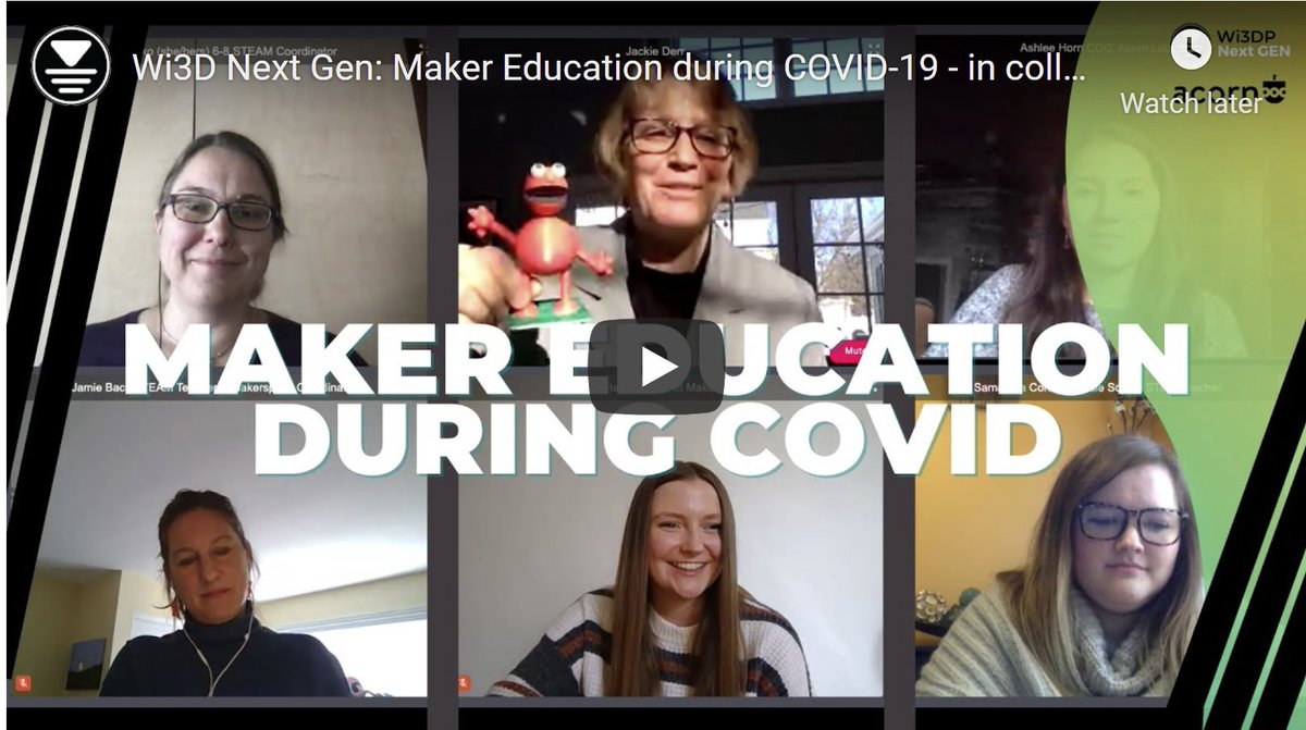 Did You Miss Our Maker Education During Covid19 Panel? No worries! You can watch the recording on YouTube here: rebrand.ly/irxc833 Link in Bio