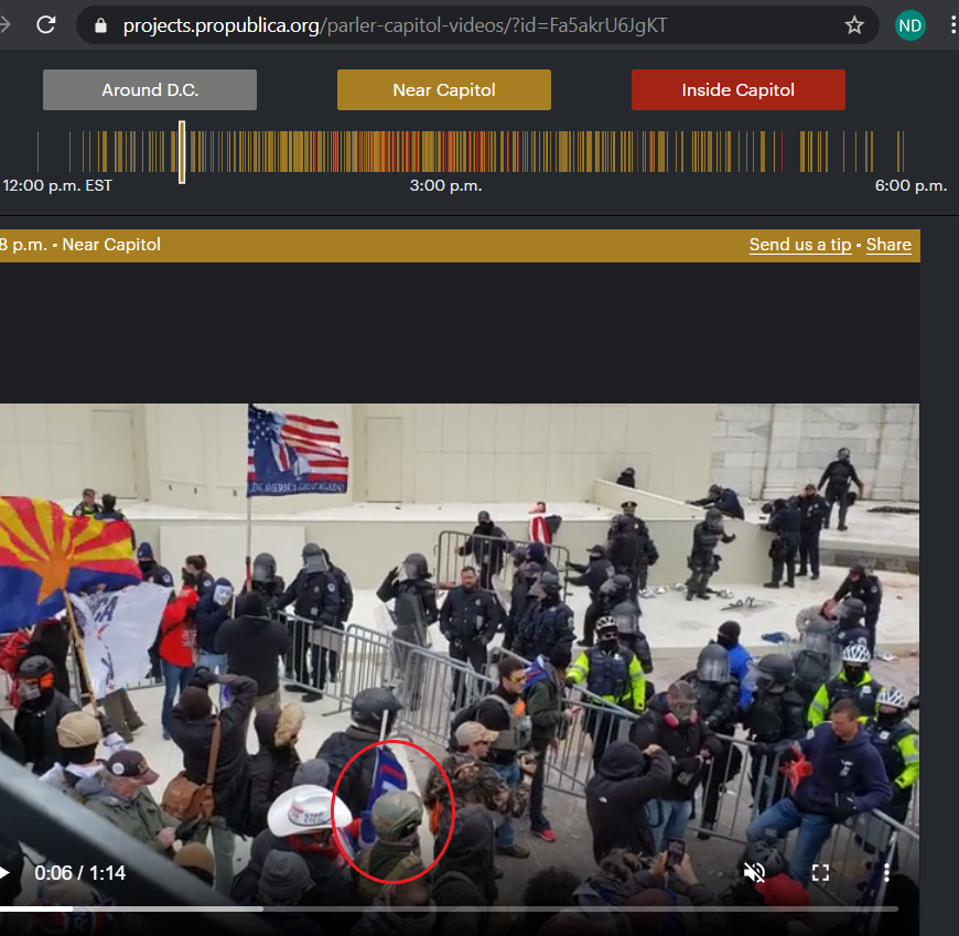 K2theSky's tweet photo. 1:28 Parler video feels like it has something going on. Maybe, maybe not, but wanted to put it out there. #Mastersarge #Individual4 #WildDog #Spazzo #proudboyscapitol #seditionflags #cowpoke @MasaSpalatin @CoryCullington @MysteRayOfSun
@Detrumpify_org @BusAntifa
00:06 https://t.co/Vzd6uV7xiY