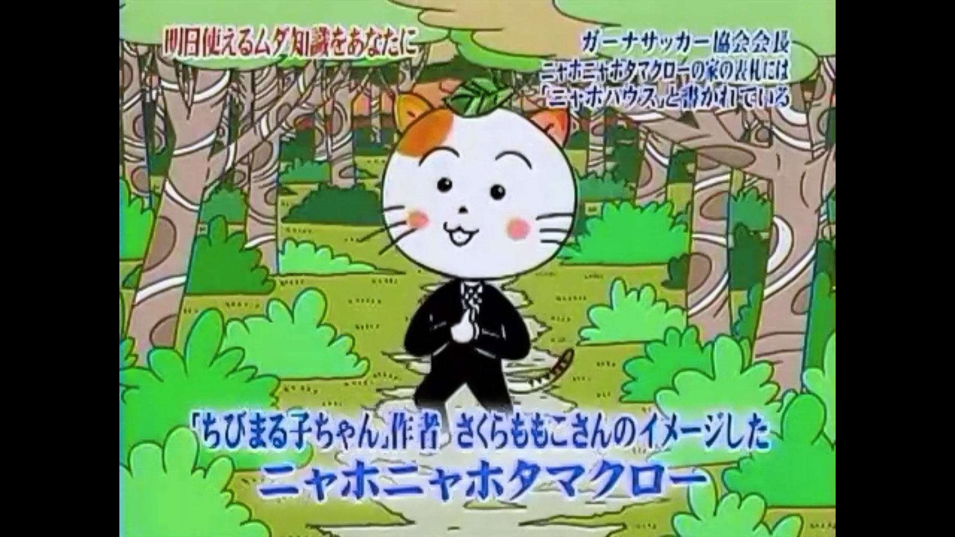 真d ニャホニャホタマクローという人を知ったので トリビアの泉を見たけど色々とヤバかった 笑 トリビアの泉 ニャホニャホタマクロー T Co 0254qvse Twitter