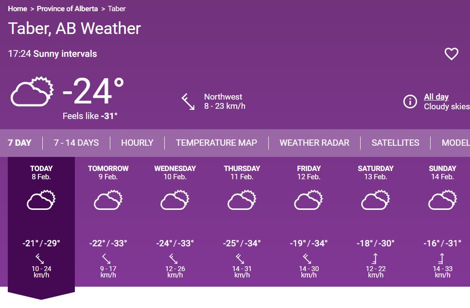 chinridge's tweet photo. Baby it's cold outside!  Yes we know, lot's of you have it worse than us, but hey this is the banana belt of southern Alberta here and we aren't used to this stuff.  Hard to believe we are 9 weeks away from #Plant2021 Hmmmm ... are we being too optimistic? #CountdowntoPlant2021 https://t.co/963t5EuFeY