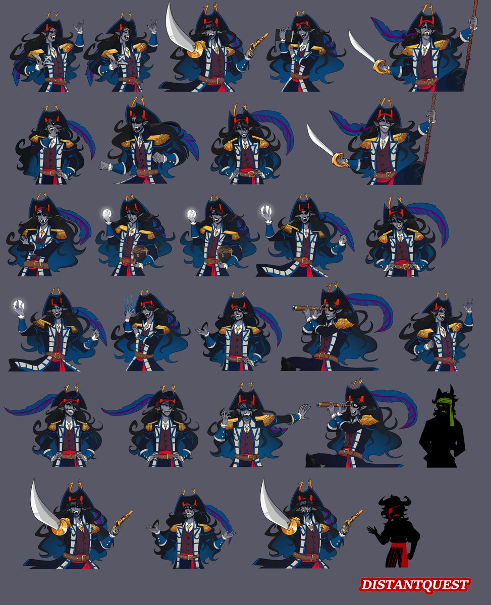 MikkytheHamster's tweet photo. I hope you guys enjoyed the two new routes. As i said i had the pleasure of working with mindfang's sprites <3
I tried to make her design as recognizable as possible but also as close to vriska as possible. Never really vibed with pirate on a dress idk

#distantquest https://t.co/GY04wZGGJ4