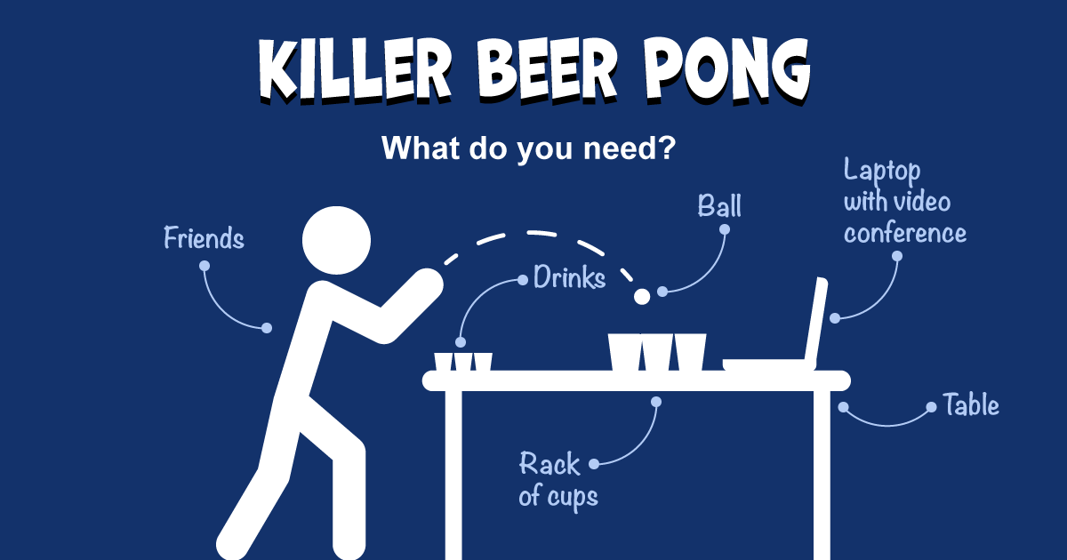 What do you need to play Killer Beer Pong?