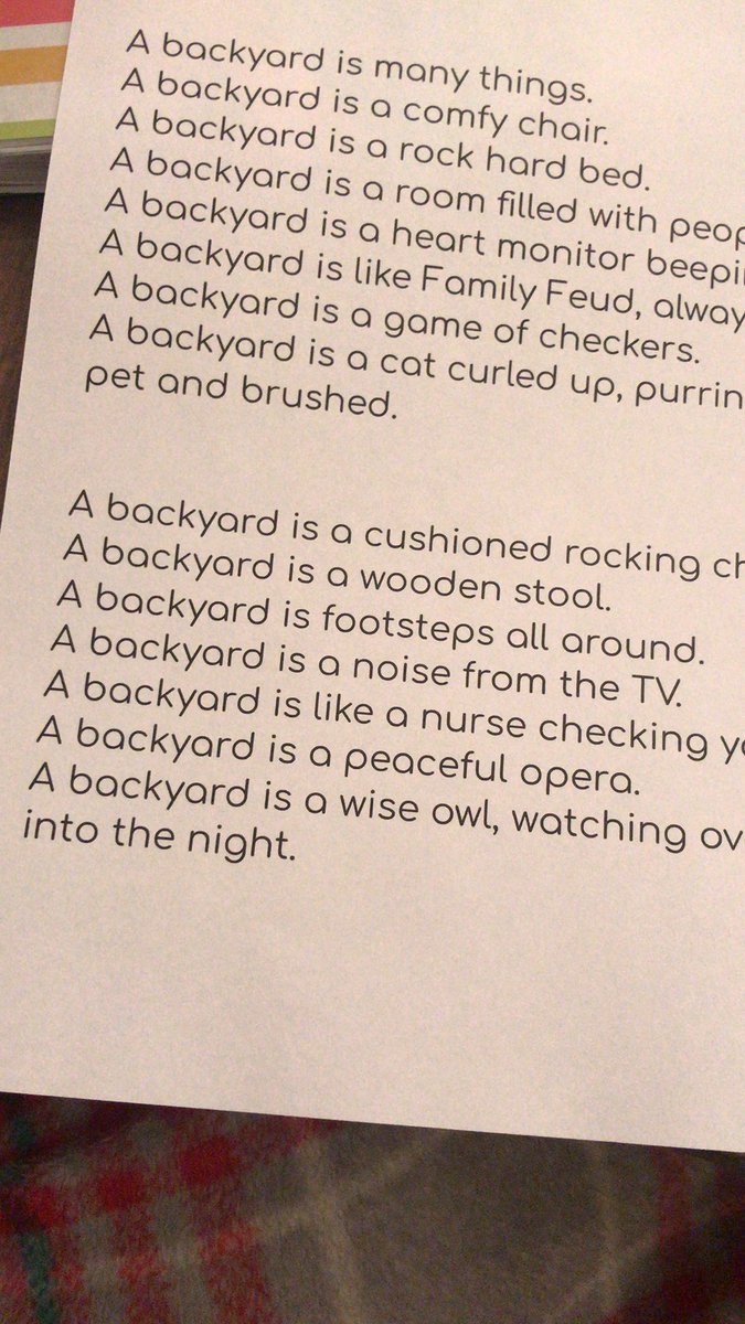 karryhelgestad's tweet photo. @JasonReynolds83 My sixth graders and I used your Broom Dog story as our mentor writing piece to write our own metaphor poems. Thank you for the inspiration! https://t.co/dskMmWzQej