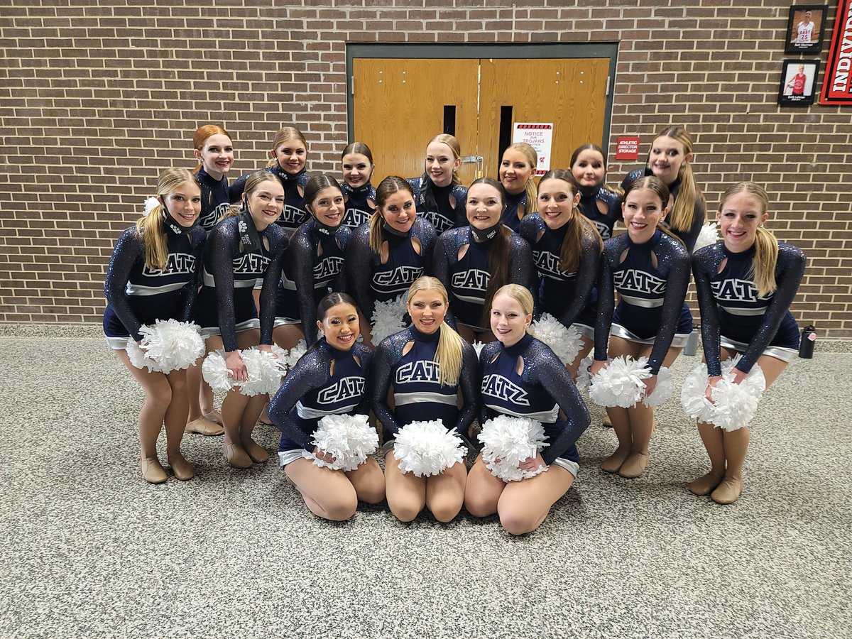 Dancz Catz ratings &amp;placements from yesterday's competition::
* POM - Ultimate Star; 1st place; Judges award for Best Showmanship 
* OPEN - Ultimate Star; 1st place
* HIP HOP - Ultimate Star; 1st place
* KICK - Ultimate Star; 1st place
Way to set the bar high! Next comp Feb 21!!!