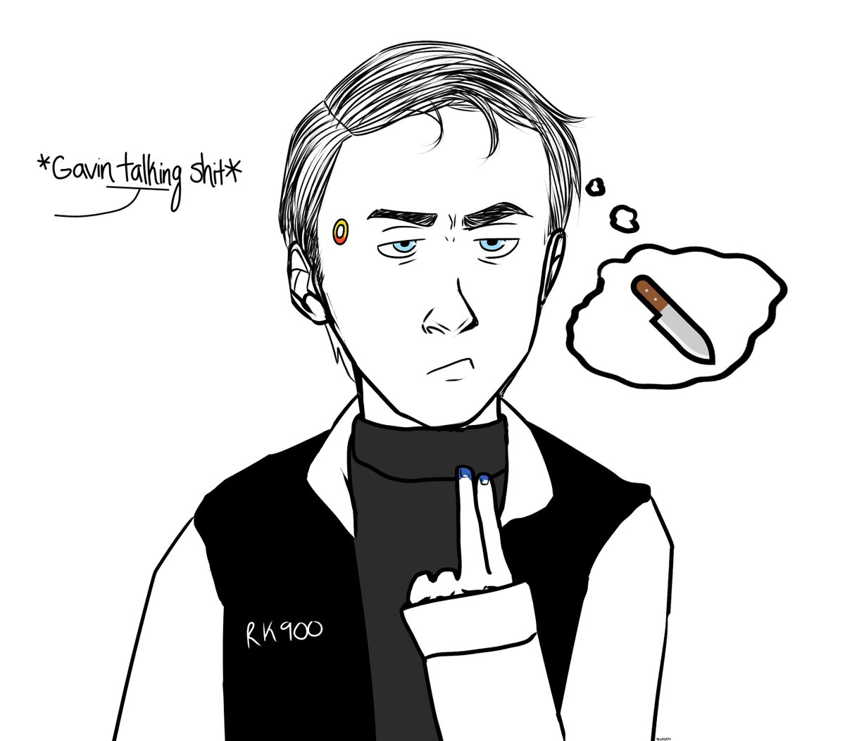 wardenmages's tweet photo. Hello after OPWU today I wanted to doodle something for DA so here is Nines showing an incredible amount of restraint at the crime scene 🔪 #DetroitAwakening #DetroitEvolution https://t.co/fkd6G5E8BI