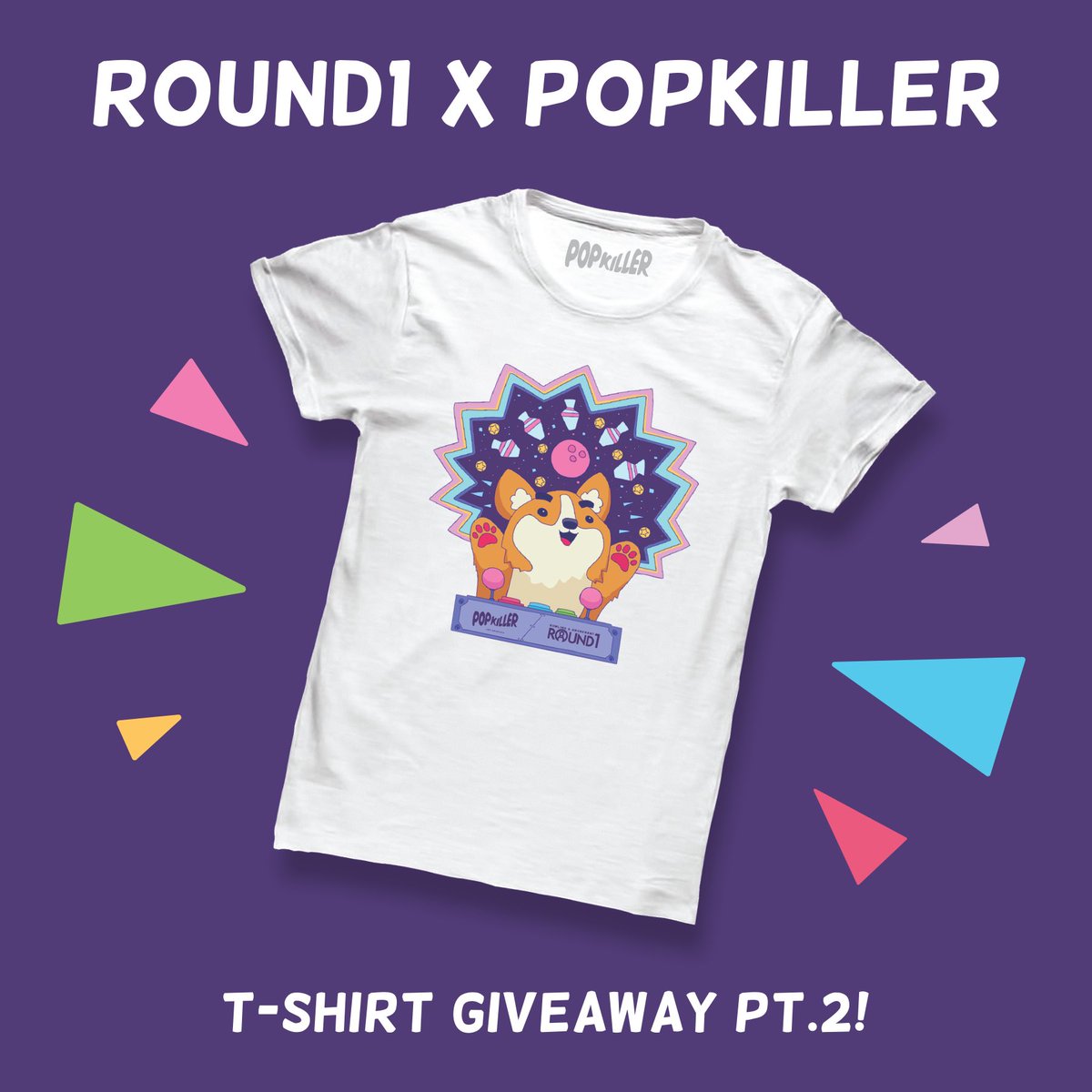 Round1USA's tweet photo. GIVEAWAY: 5 lucky fans have the chance to win a R1 x @popkiller_us t-shirt!

For official entry:
1. Must be following @Round1USA on Twitter
2. RT this Tweet
3. Tag a friend below
4. Giveaway ends 2/28/21 at 11:59PM PST. Winners will be announced 3/1/21. https://t.co/YScrOkM8dU