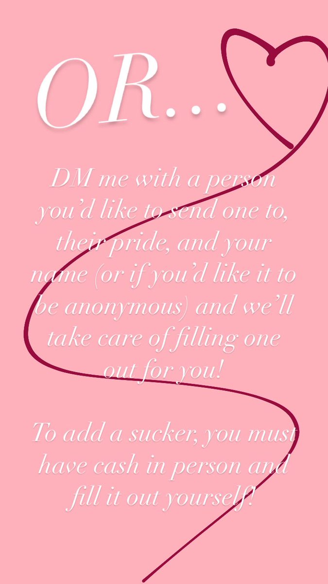 dixiekind's tweet photo. Alternative for us to fill out a Valentine for you!! https://t.co/VY0lW7Kiky