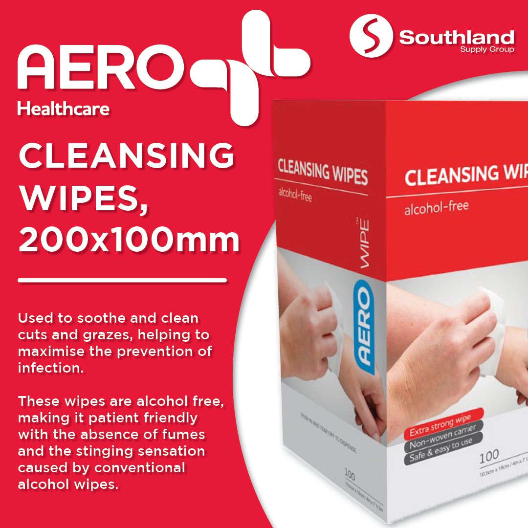 Cleansing wipes from Aero Healthcare are commonly used to soothe and clean cuts and grazes, helping to maximise the prevention of infection. Get yours now while stock lasts!

southland.com.au/cleansing-wipe…

#Southland #SouthlandSupplyGroup #AeroHealthcare #CleansingWipes