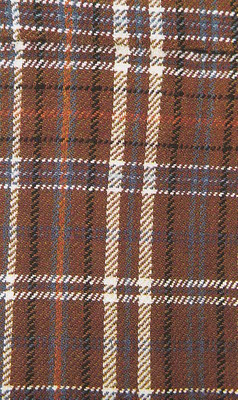 5 - Nearby, in Qizilchoqa, additional twills on mummies were found: This fabric, you guessed it, was a simple plaid twill. There were as many as six colors in what is called “Hami plaid” with a similar feel, weight, and tightness as more modern textiles (reconstruction below).