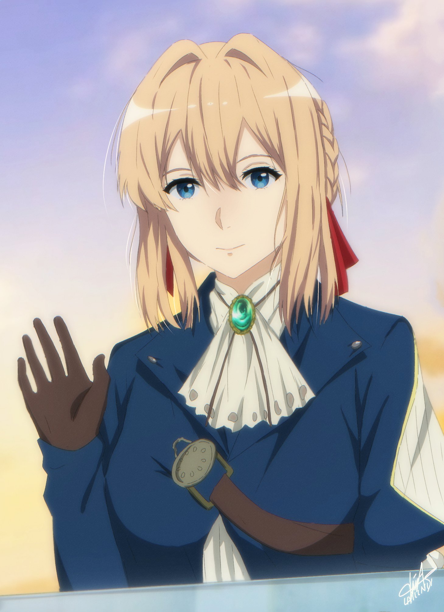 Dif Syahbana Violet Evergarden Fanart ヴァイオレット エヴァーガーデン 金髪碧眼 アニメ塗り 女の子 ヴァイオレット アイビスペイント 京都アニメーション T Co Zvw9snzegr Twitter