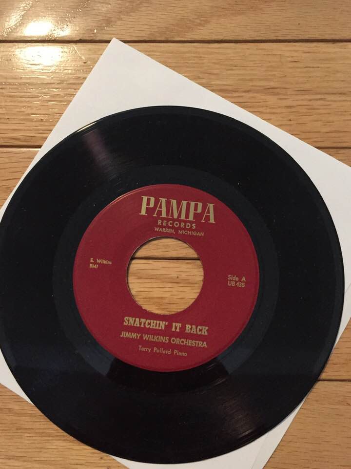 2 I'm not a 45-rpm collector—there but for the grace of God and all that—but I happened upon a true rarity at Street Corner Music just north of Detroit: a 1966 single by the Jimmy Wilkins Orchestra featuring the great Detroit bebop pianist Terry Pollard (who also played vibes).