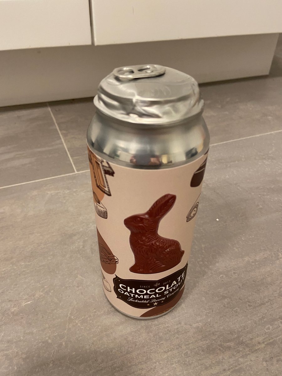 aprilrxu's tweet photo. This was what the can looked like before it exploded in the kitchen, and I spent 2 hrs deep cleaned my kitchen. Be careful with this beer... @JackrabbitBeer https://t.co/929q6k9NYF