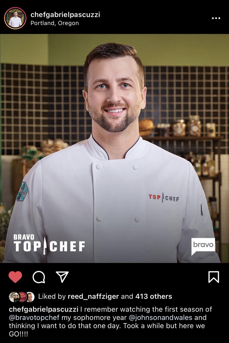 tyfrack's tweet image. @ChefPascuzzi congrats on making it to @BravoTopChef!! So excited to see another #pdx chef have the chance at becoming the next Top Chef 😉 I know @GG30000 will be watching as will @ReedNaffziger and I! Let's go!