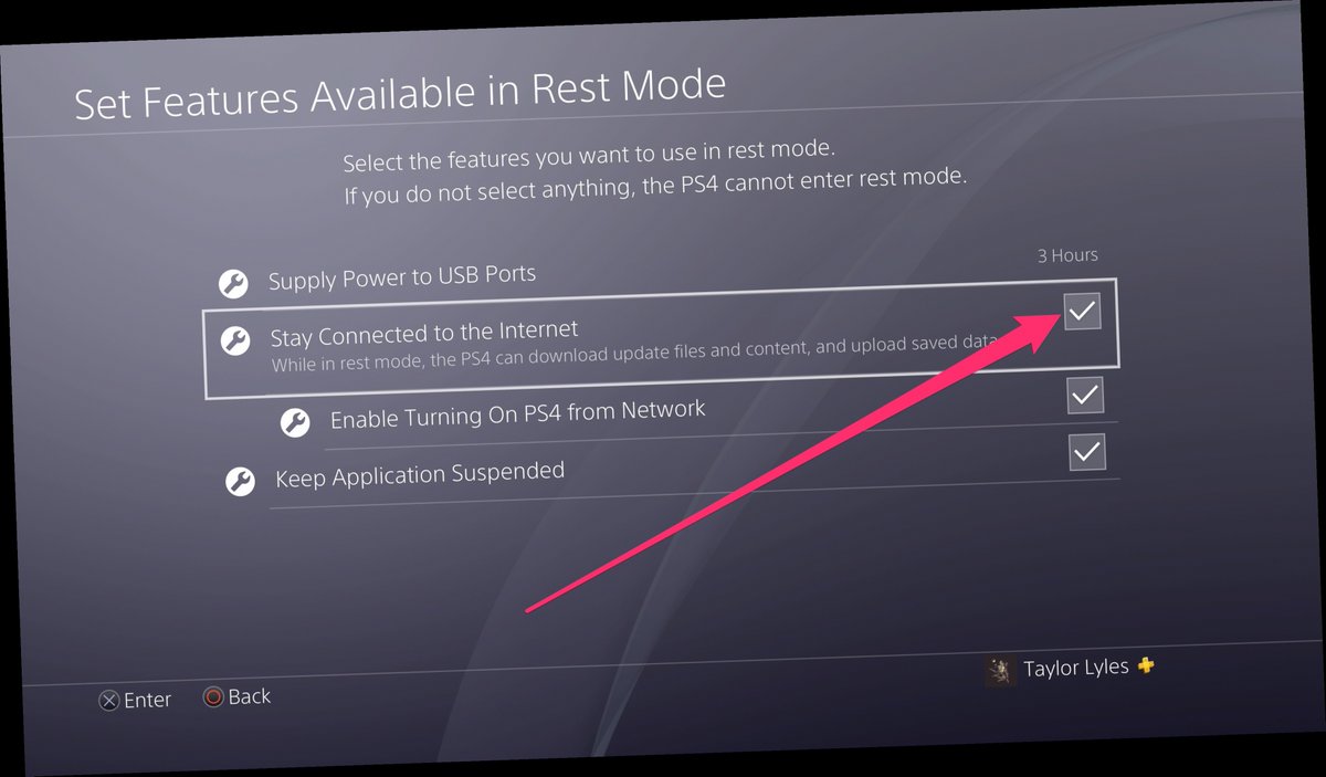 can things download in rest mode ps4 / Twitter
