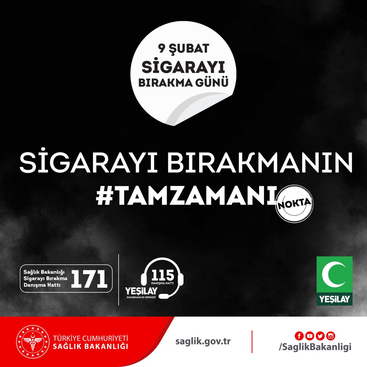 Sigara kullanımı COVID-19 riskini 14 kat artırıyor. Sigarayı bırakmanın #TamZamanı #SigarayıBırakmaGünü