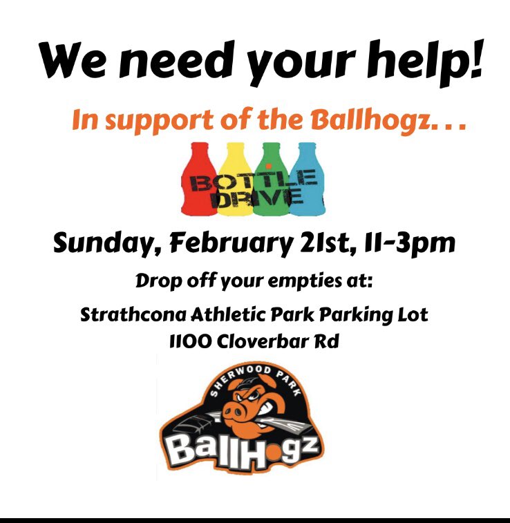 Please come out and support our Ballhogz!!#shpk #ballhockey #ballhogz #bottledrive