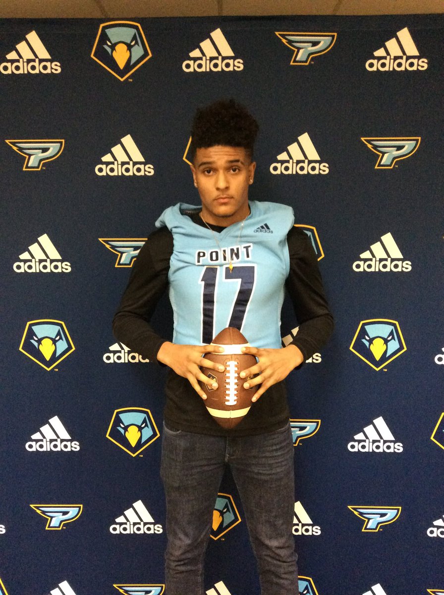 Committed 😎 first off I want to thank God for allowing me to further my education <a href="/PointFootball/">Point University Football</a> . Also I want to thank <a href="/CoachCasterlin/">Barry Casterlin</a> for giving me this opportunity and a huge thanks to <a href="/coachcdudley/">Charlie Dudley</a> for guiding me through this process.