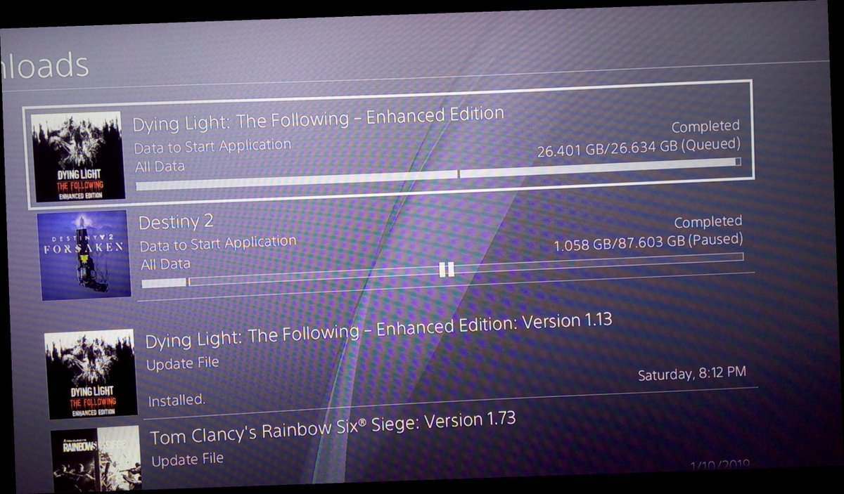 games say queued but not downloading ps4 / Twitter