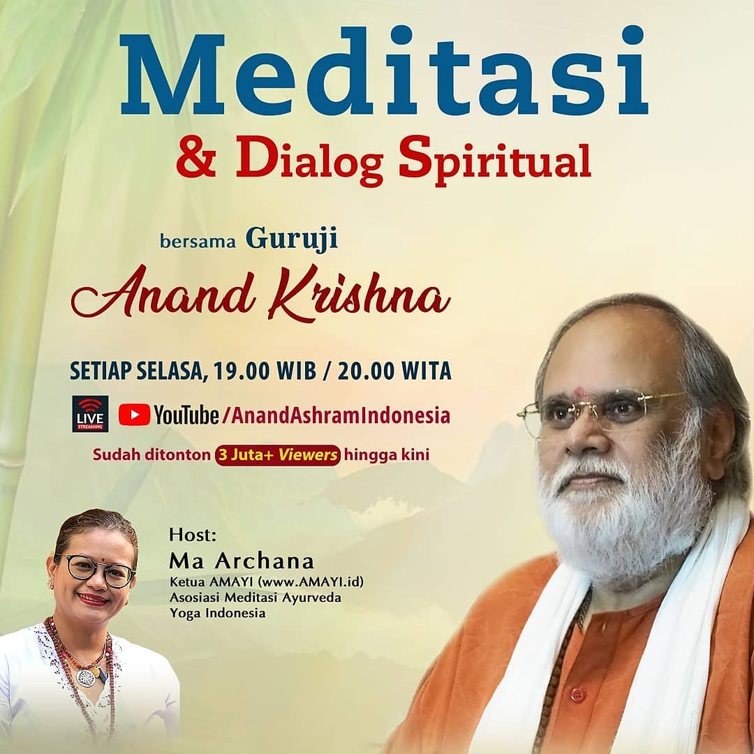 AKCentreJogja's tweet photo. #Repost @ubudashram 
MALAM INI #SELASA LIVE Streaming YouTube #Meditasi #Spiritual #Dialog 

Selasa, 9 Februari 2021 
Pukul: 19.00 WIB / 20.00 WITA 

Klik link di bawah untuk bergabung atau Subscribe di Channel Anand Ashram Indonesia: 

https://t.co/CU65MbhfvE 

Rahayu https://t.co/cbjnRcnoCC