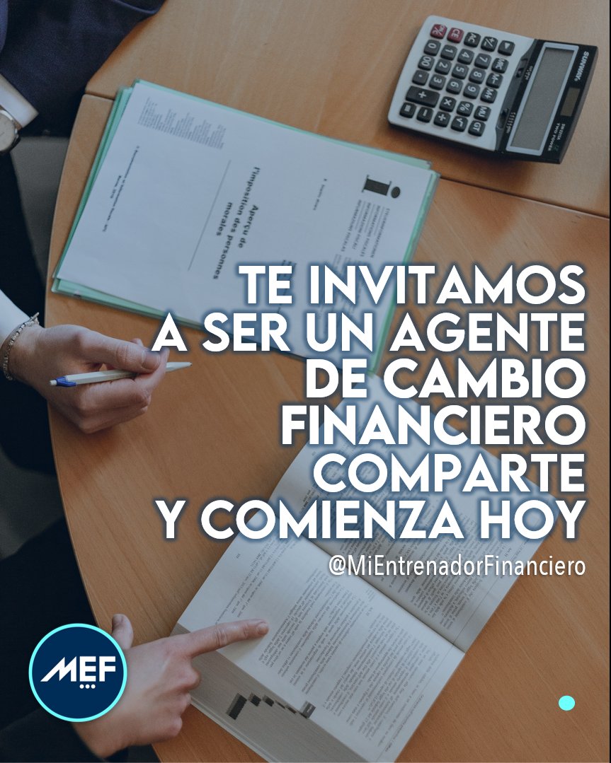 MEFinanciero's tweet photo. ¿Sabias que tú cuerpo y finanzas hablan y que son un indicador para realizar cambios?
Te invitamos a ser parte de los Agentes de Cambio Financiero.
#agentesdecambiofinanciero #YoSoyunACF
#PazFinanciera #MiEntrenadorFinanciero #SanidadFinanciera #JairoForero
#ICFColombia
#MEF https://t.co/gvTnHUkmUL