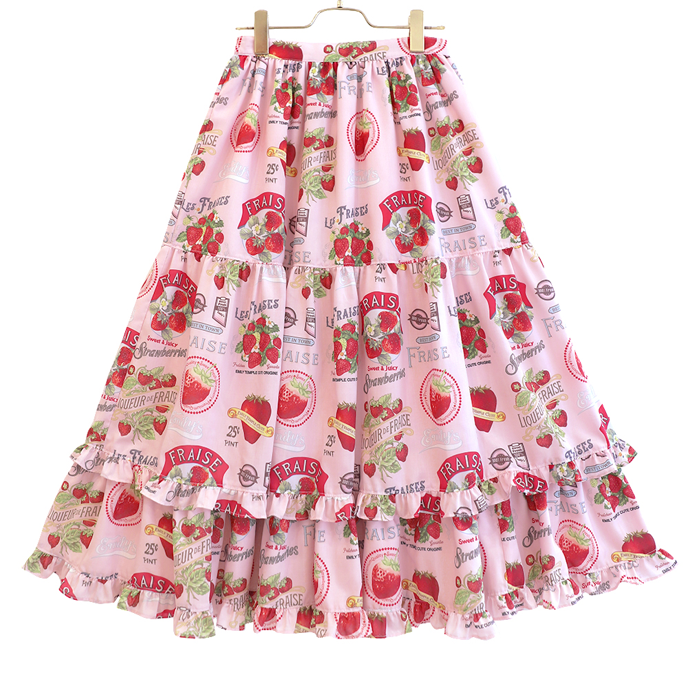 Vintage Strawberryロングスカート-