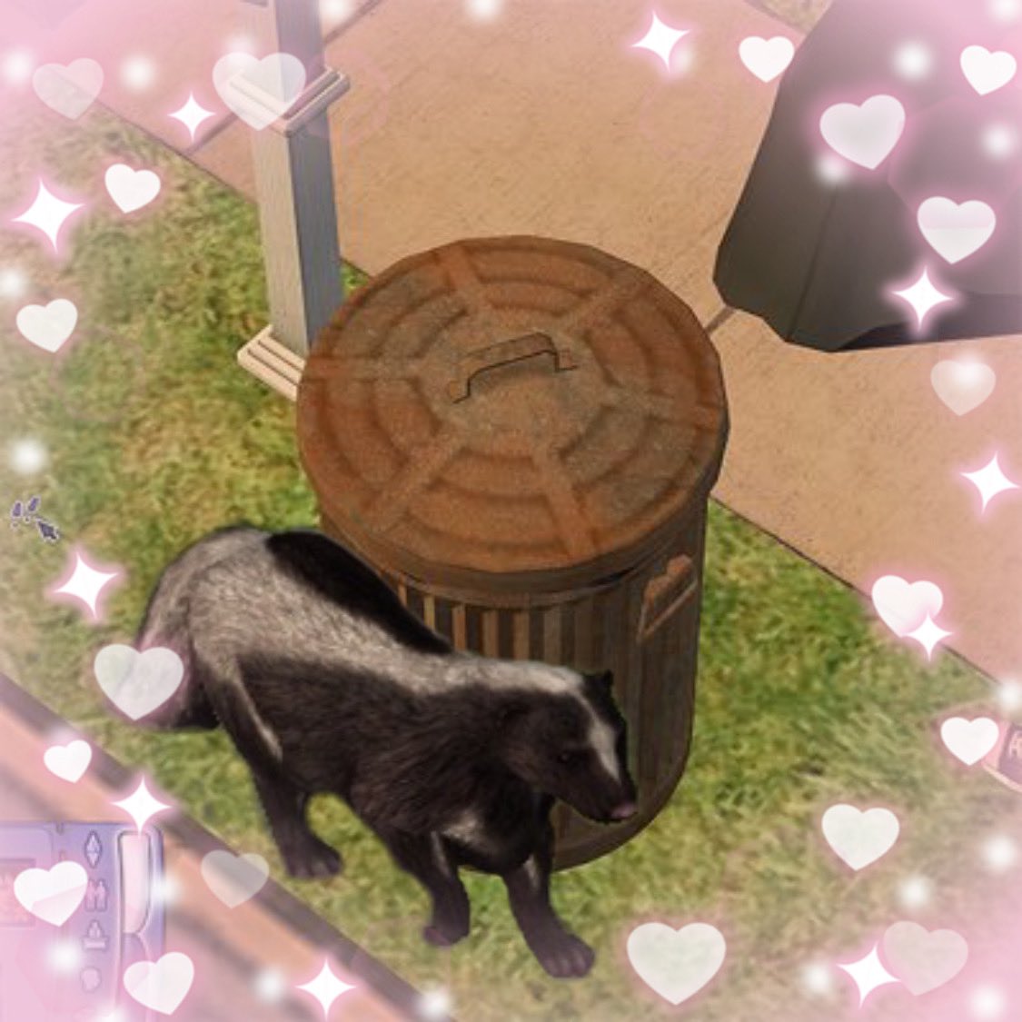 Sims2Skunk's tweet image. just me and @simstrashcan being in love