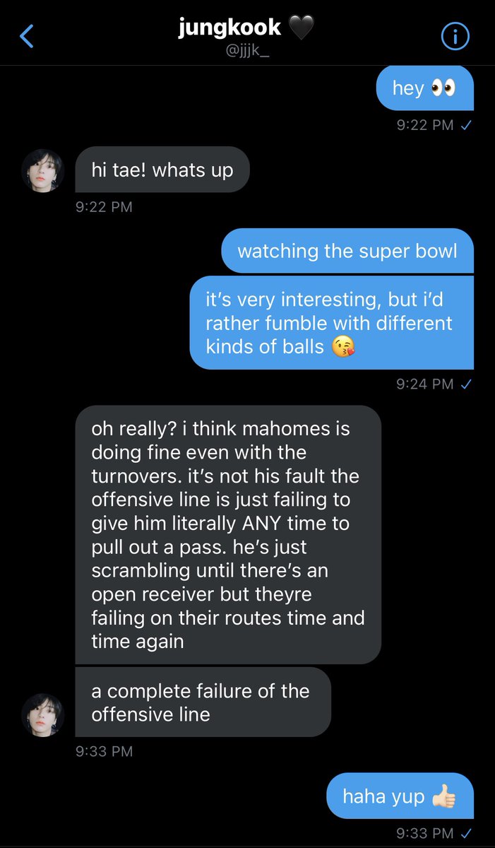 joonember's tweet photo. #taekookau where jungkook is watching the super bowl and taehyung doesn’t even know what a touchdown is

(kinda 🔞) https://t.co/LU1PRXrl5U
