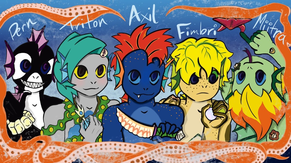 jlshifflett's tweet photo. I did it!!! First #fanart of my book 😍 Self-made 😂
My #OC #Fishkids are 11-13yo, with a focus on #biology and #science in a #fantasy #ocean world.
#digitalart #illustration #MG #fiction #sciencefiction #kidlit #kidlitart #WritingCommunity #mglit #mermaid #mermaids https://t.co/rOrim0h1ZB