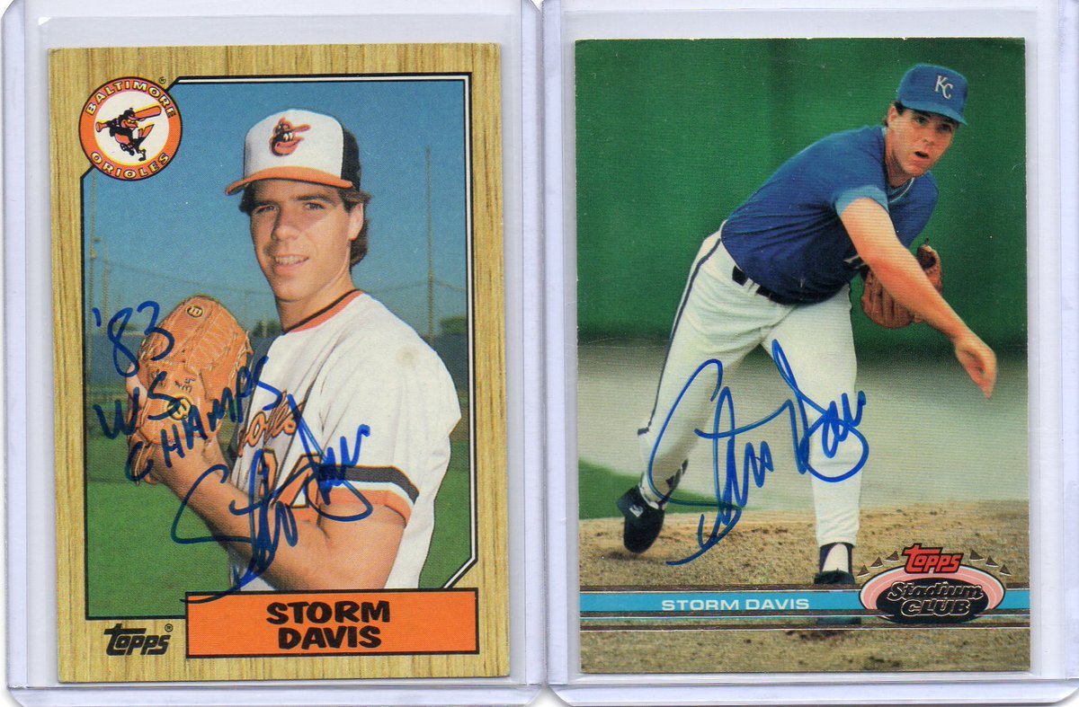 Very cool World Series inscription by Storm Davis