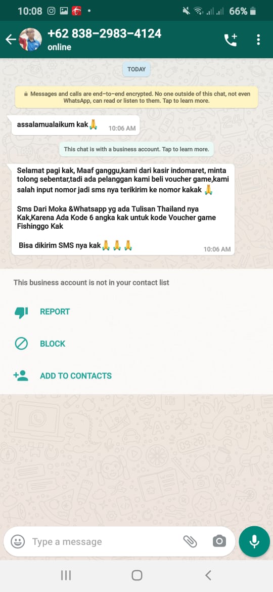 Siang min.. Mau melaporkan nomor +6283829834124, sekarang lagi marak penipuan seperti ini.. Hati2 gaes @aduanBRTI <a href="/CCICPolri/">Direktorat Tindak Pidana Siber Bareskrim Polri</a>