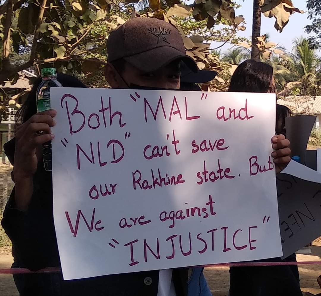 Both "MAL" and "NLD" can't save our Rakhine state .
But we are against " INJUSTICE " !!!