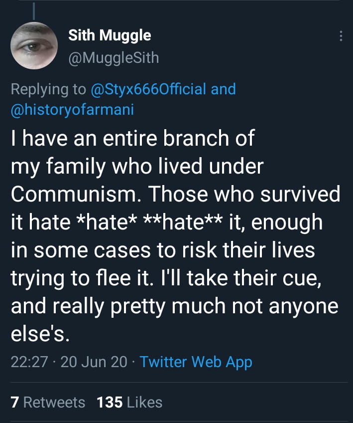 yatasuregima's tweet image. Don't search "my family suffered under communism" worst mistake of my life