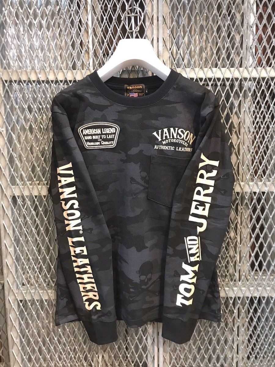 Kinglymask ららぽーと 公式 على تويتر New Arrival Vanson Tom Jerryコラボ 盗み食いl T Color Bkcamo Size S M L Xl Price 8 900 Tax Kinglyアイテム ユニセックス Kinglyららぽーと T Co Ifanmhbeen