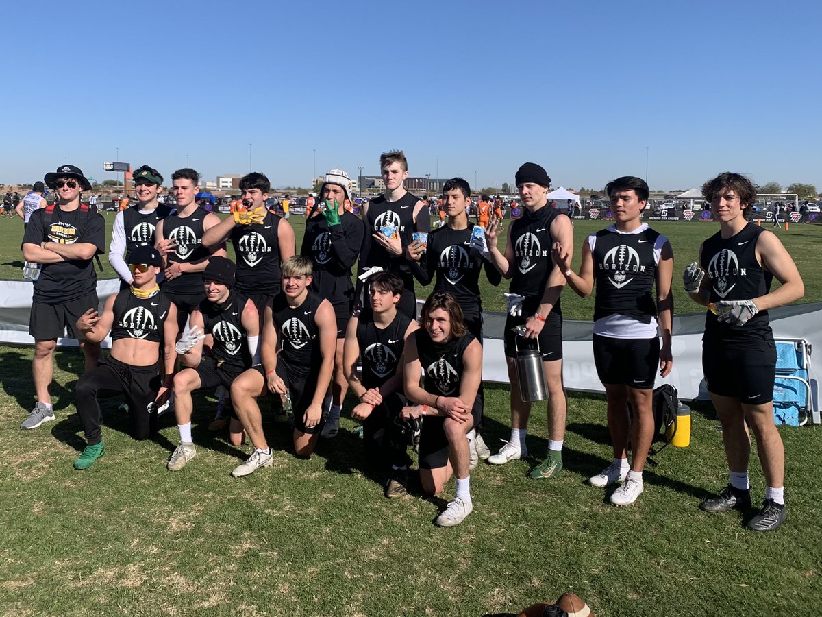 JasonSm03156711's tweet photo. 58 teams and these young men finished 7th.  All @hzfbfamily TEAM coached by a def. player and a flag football director calling the plays.  #dawgs #htown #l7v7 #azfootball #ltzgo2021 @GridironHusky @litten_andy https://t.co/tNzTXeVPLs