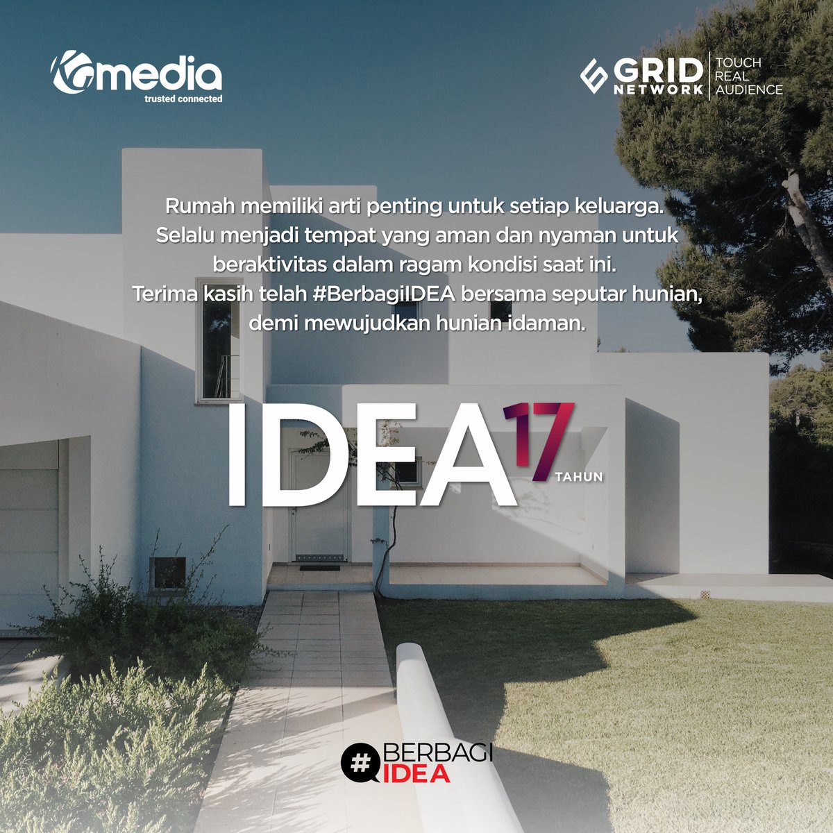 iDEAOnline's tweet photo. Hallo IDEA Lovers,

Tepat pada tanggal ini, 9 Februari, 17 tahun yang lalu IDEA hadir dalam bentuk majalah, #BerbagiIDEA dan inspirasi seputar hunian, bangunan, dan gaya hidup.

Perjalanan menuju angka ini bisa dibilang tidak mudah. (1)

#IDEABirthday
#IDEA17th https://t.co/ICiZsWqKYe
