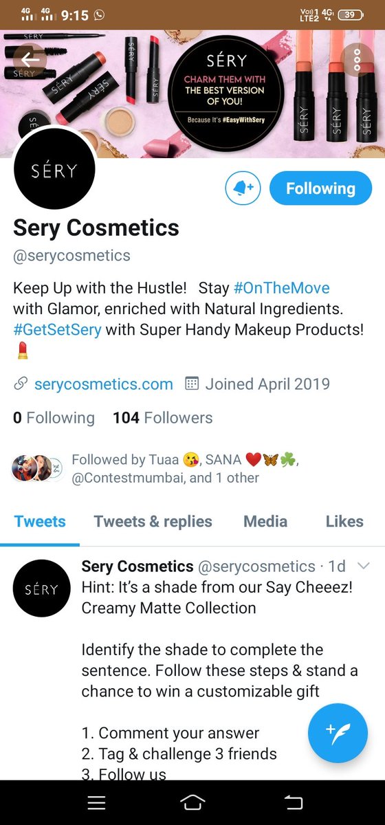 manisha_modak's tweet image. 💠 Shade : Sand 💠

#SeryValentineContest #SeryValentine #GetSetSERY
#ValentinesDay2021 #ValentinesContestAlert
🔸 @serycosmetics 🔸

Join in guys
@BikashKr199
@Soniyaskjain1
@Tuaa74 
@Harman550 
@chilled_Sup 
@Lokesh_jhaa 
@SrinathAkula369 
@spydani 
@prince084 
@itzzmesush