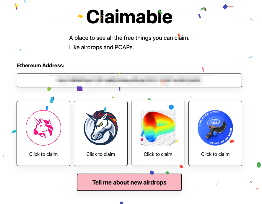 このサイトまじで最高です！
こんな感じでDeFi給付金のもらい忘れをチェックできます。
#今日まで忘れていたかった案件