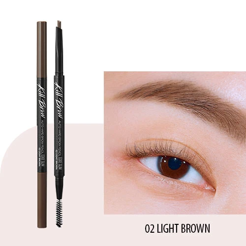 k!ll brow auto hard pencil - $19 and the one chan is using is 02 light brown!
