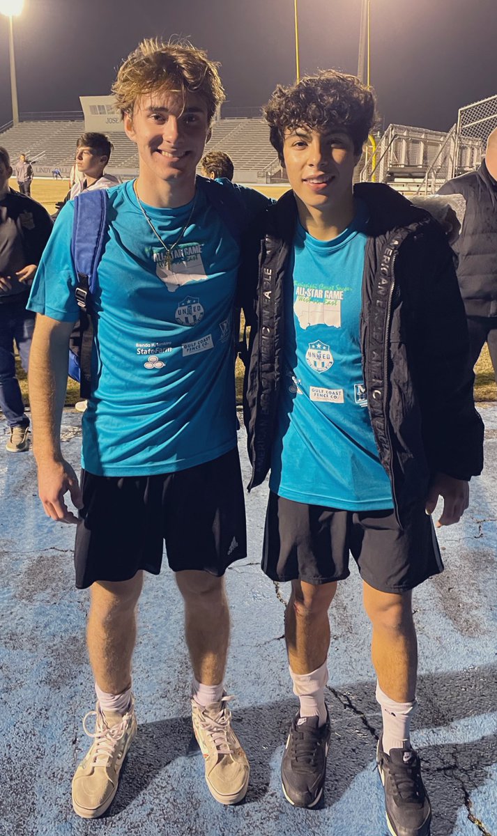 Big shout out to these two Warriors! Jackson Meeks and Jason Irias played in a highly competitive Coast All Star game. Jason scored the only goal for the East. #dhswarriorssoccer