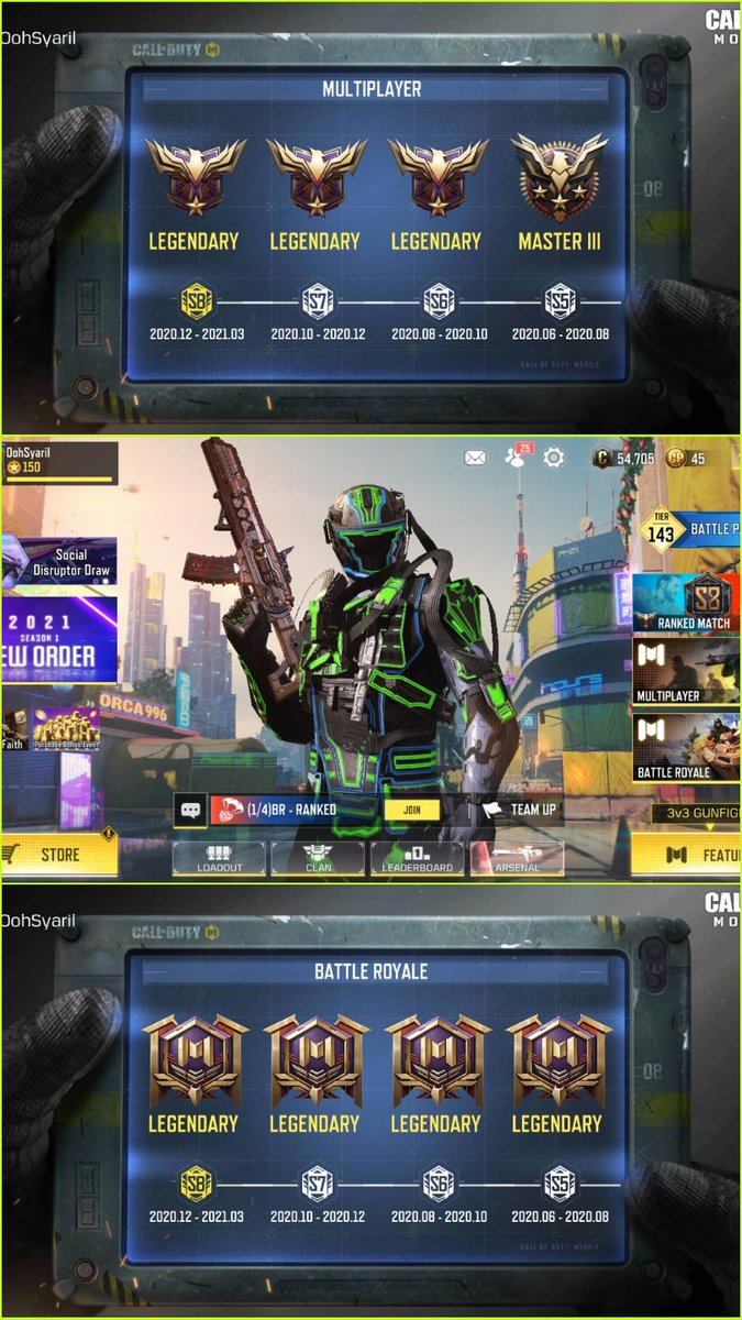 OohSyaril's tweet photo. Tepek sini buat kenangan Season 8
#CODM
#MP
#BR
#Ranked
#Legendary https://t.co/bhwR5JlWsh