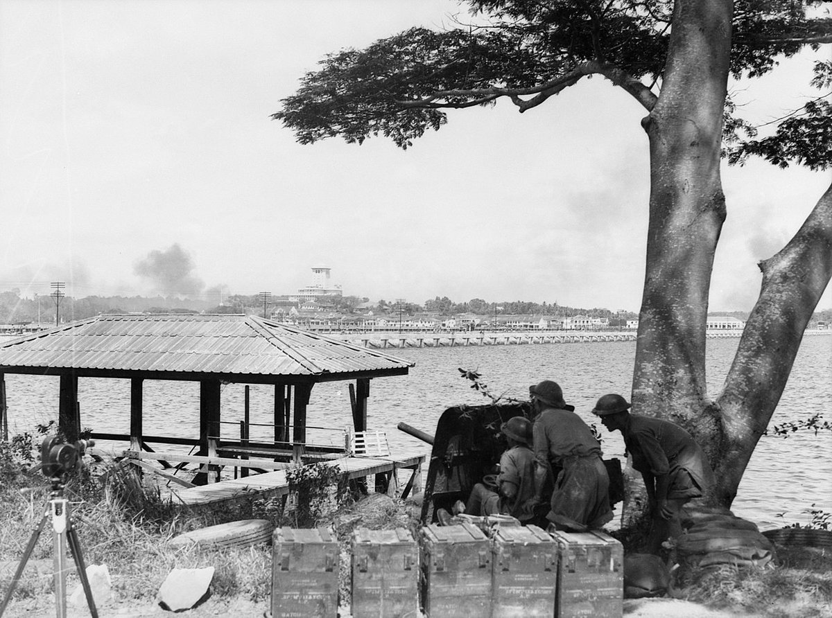 Feb 9: Japanese Imperial Guards land at Kranji Beach, attack the Australian 27th Brigade & suffer severe casualties. Troops which landed at Sarimbun on Feb 8 capture Tengah Airfield.