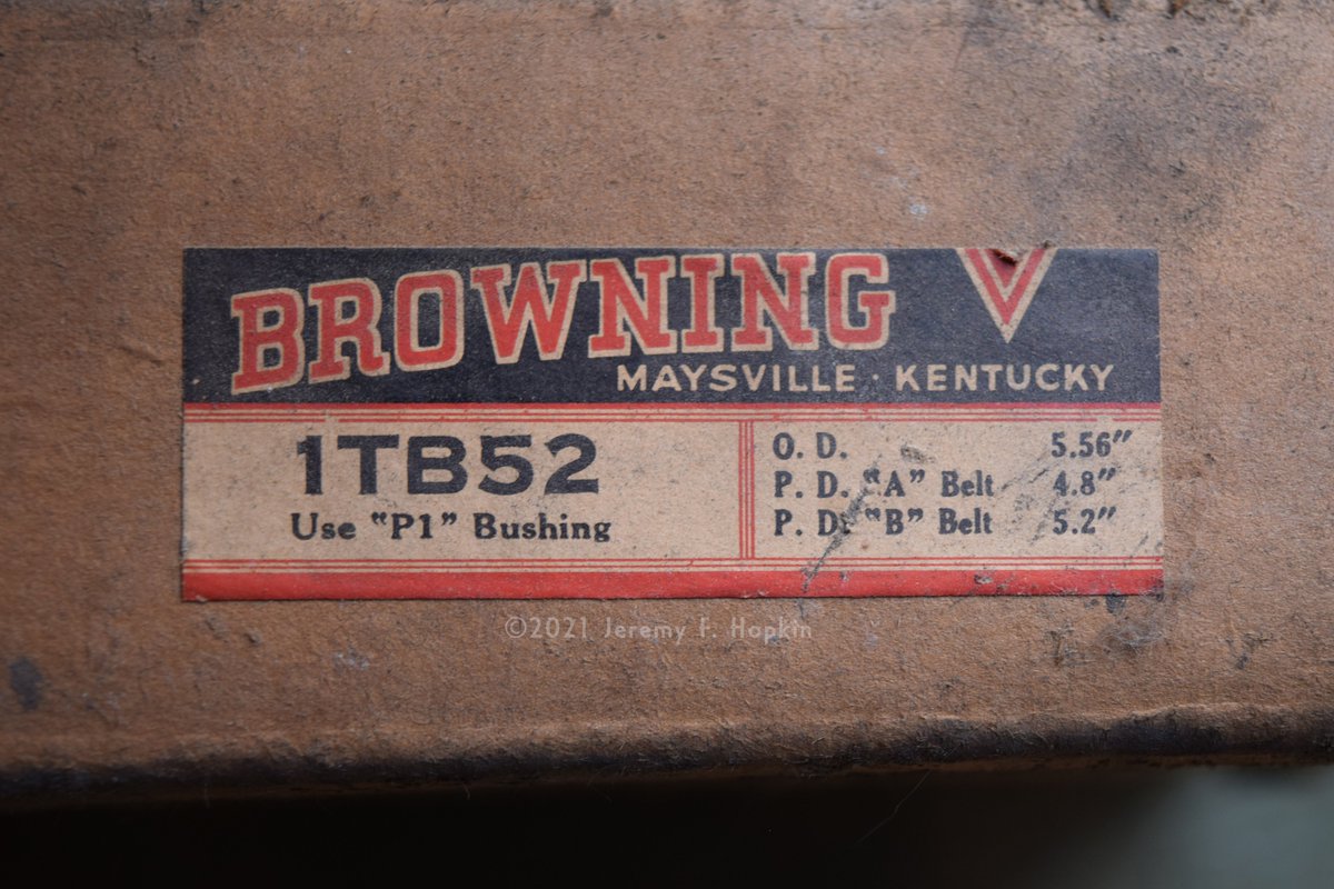 Browning belt box, c.1930s and a Chelten Flush Receptacle box, c.1920s.