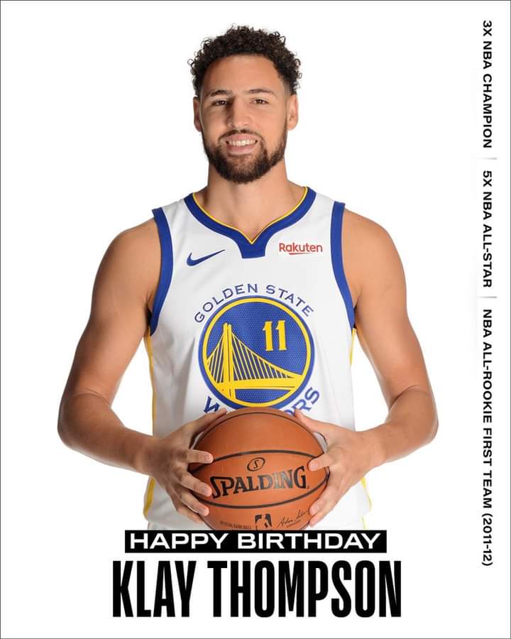 Join us in wishing Klay Thompson of the Golden State Warriors a HAPPY 31st BIRTHDAY!              